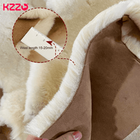SaneShoppe-KZZO Sheepskin Fur Slippers | Cozy Indoor Winter Shoes for Women