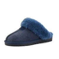 SaneShoppe-Soft Wool Winter Indoor Slippers - Top Quality Sheepskin Fur