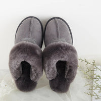 SaneShoppe-Soft Wool Winter Indoor Slippers - Top Quality Sheepskin Fur