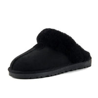 SaneShoppe-Soft Wool Winter Indoor Slippers - Top Quality Sheepskin Fur