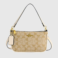 SaneShoppe - Ladies Classic Geometry Pattern Multifunctional Crossbody Bag 2025 Women's Handbag Fashionable Printed Shoulder Bag PU Leather