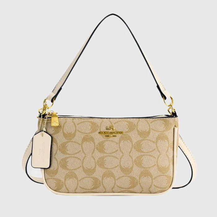 SaneShoppe - Ladies Classic Geometry Pattern Multifunctional Crossbody Bag 2025 Women's Handbag Fashionable Printed Shoulder Bag PU Leather