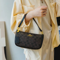 SaneShoppe - Ladies Classic Geometry Pattern Multifunctional Crossbody Bag 2025 Women's Handbag Fashionable Printed Shoulder Bag PU Leather