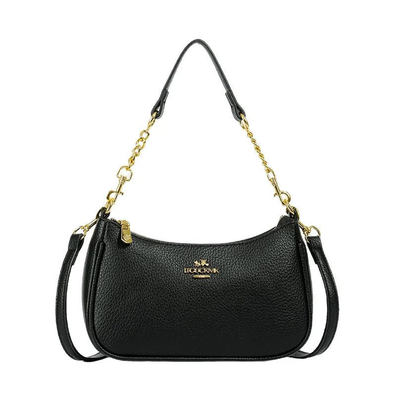 SaneShoppe - Ladies Classic Geometry Pattern Multifunctional Crossbody Bag 2025 Women's Handbag Fashionable Printed Shoulder Bag PU Leather