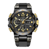 SaneShoppe - LIGE New Watches For Men 50M Waterproof Clock Alarm reloj hombre LCD Dual Display Wristwatch Quartz Military Sports Mens Watch