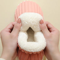 SaneShoppe - Litfun New Fur Slippers For Women Men Winter Furry Fashion Warm Ankles Plush Cozy Slides For Home Indoor Soft Sole Cotton Shoes