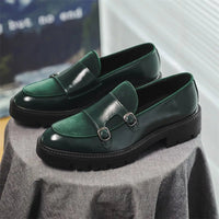 SaneShoppe - Loafers Men Leather Shoes Thick - soled British Style Black Formal Business Shoes Fashion Luxury Slip - On Casual Shoes Big Size 46