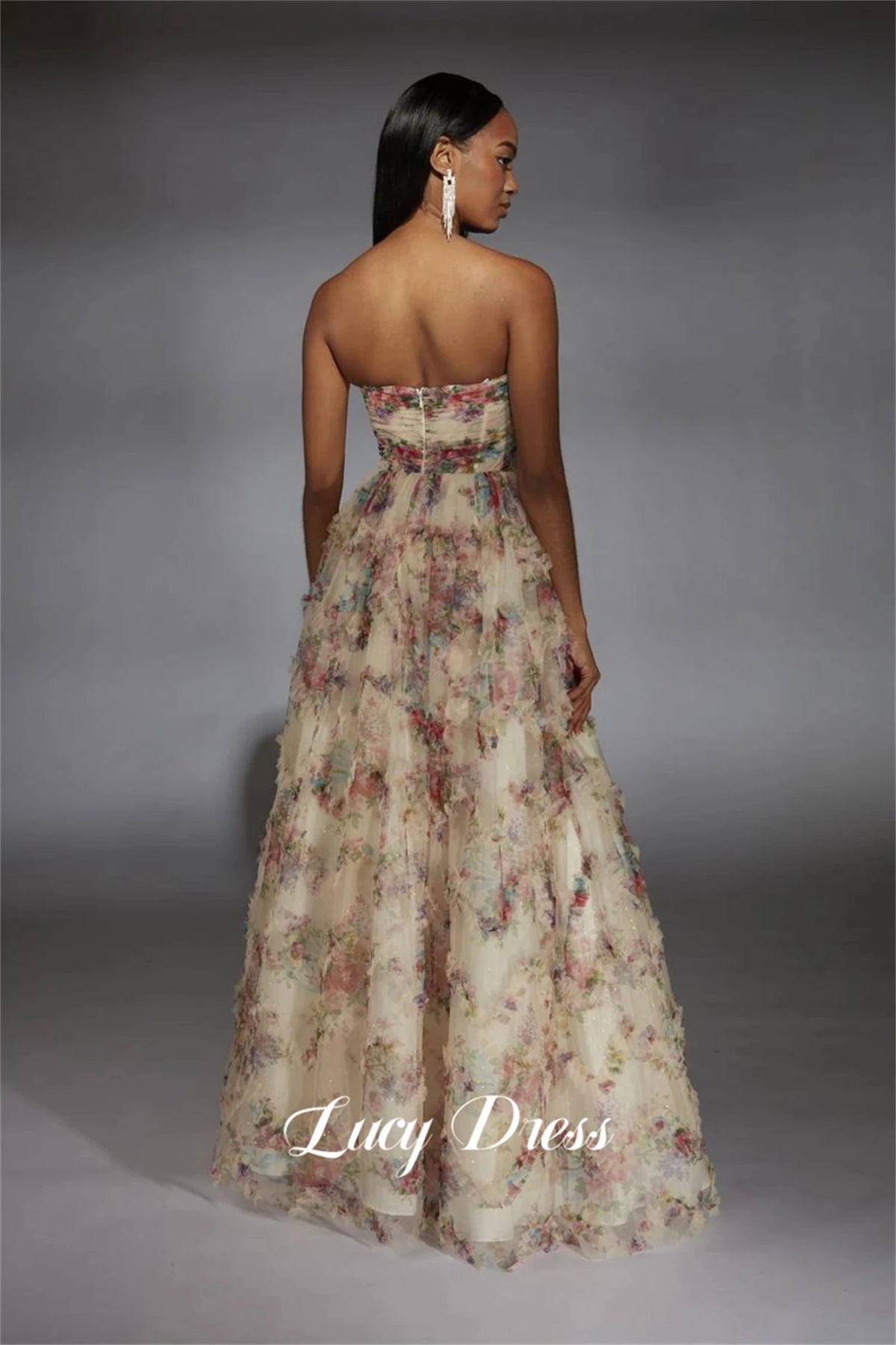 SaneShoppe - Lucy Customized Prom Dress 15 Quinceanera Dress Evening Dresses for Formal Occasions Ball Gowns Bespoke Occasion Dresses Special