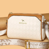 SaneShoppe - Luxury Handbags Women Bags Designer Crossbody Bags for Women Mother Soft Pu Leather Shoulder Purses Handbag Clutch 3 Layers Sac