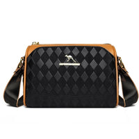 SaneShoppe - Luxury Handbags Women Bags Designer Crossbody Bags for Women Mother Soft Pu Leather Shoulder Purses Handbag Clutch 3 Layers Sac