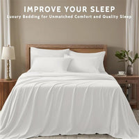 SaneShoppe-Luxury Soft Egyptian Cotton Bedding Set 1000 TC 4/6 Pieces