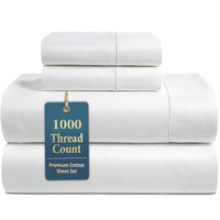 SaneShoppe-Luxury Soft Egyptian Cotton Bedding Set 1000 TC 4/6 Pieces
