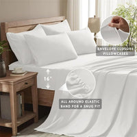 SaneShoppe-Luxury Soft Egyptian Cotton Bedding Set 1000 TC 4/6 Pieces