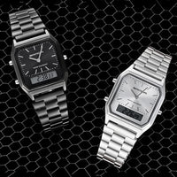 SaneShoppe-White Digital Quartz Sports Watch for Women - Waterproof Luxury Female Clock
