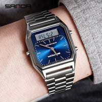 SaneShoppe-White Digital Quartz Sports Watch for Women - Waterproof Luxury Female Clock