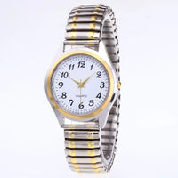 SaneShoppe-Elegant Stainless Steel Wristwatch Set for Men and Women