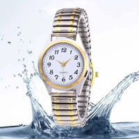 SaneShoppe-Elegant Stainless Steel Wristwatch Set for Men and Women