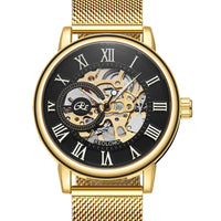 SaneShoppe-Luxury Skeleton Mesh Strap Mechanical Watch for Men