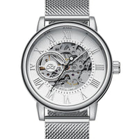 SaneShoppe-Luxury Skeleton Mesh Strap Mechanical Watch for Men