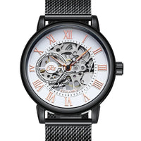 SaneShoppe-Luxury Skeleton Mesh Strap Mechanical Watch for Men