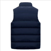 SaneShoppe - Men Casual Fashion Warm Comfortable Sleeveless Jacket Vest Coat Autumn Winter Mandarin Collar Sports Men Vest Outerwear