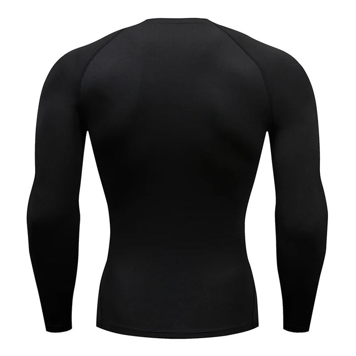 SaneShoppe - Men Running Compression T-shirt Long sleeves Sport Tees Gym Fitness Sweatshirt Male Jogging Tracksuit Homme Athletic Shirt Tops
