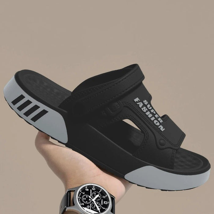 SaneShoppe - Men Slippers Summer EVA Soft - soled Platform Slides Sandals Indoor Outdoor Walking Beach Shoes Flip Flops Mens Home Shoes