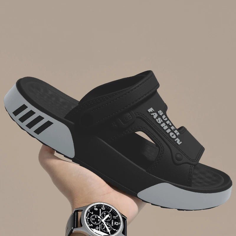 SaneShoppe - Men Slippers Summer EVA Soft - soled Platform Slides Sandals Indoor Outdoor Walking Beach Shoes Flip Flops Mens Home Shoes