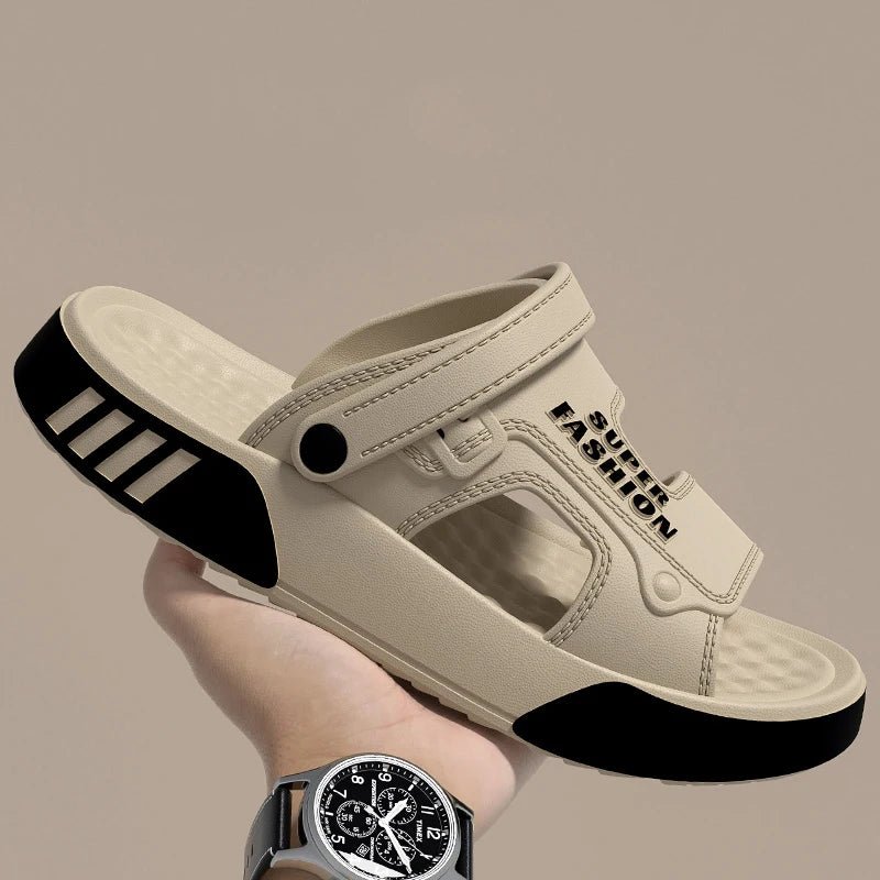 SaneShoppe - Men Slippers Summer EVA Soft - soled Platform Slides Sandals Indoor Outdoor Walking Beach Shoes Flip Flops Mens Home Shoes