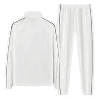 SaneShoppe - Men Tracksuit Casual Joggers Suit Sportswear Jackets And Pants 2 Piece Sets New Male Spring Autumn Running Sports Suit