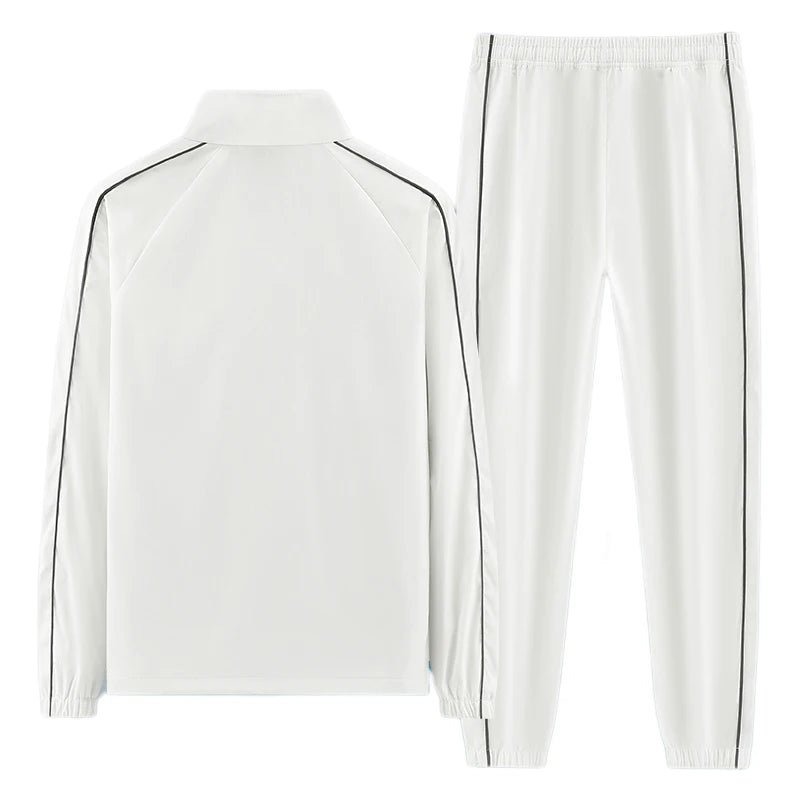 SaneShoppe - Men Tracksuit Casual Joggers Suit Sportswear Jackets And Pants 2 Piece Sets New Male Spring Autumn Running Sports Suit