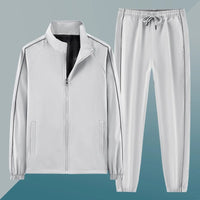 SaneShoppe - Men Tracksuit Casual Joggers Suit Sportswear Jackets And Pants 2 Piece Sets New Male Spring Autumn Running Sports Suit