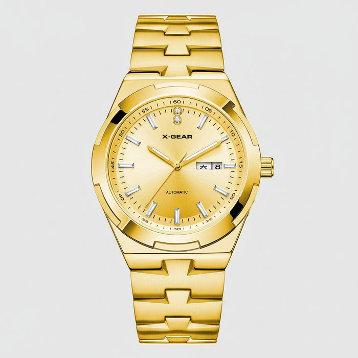 SaneShoppe-Men's Stainless Steel Automatic Mechanical Wristwatch with Luminous, Waterproof Design