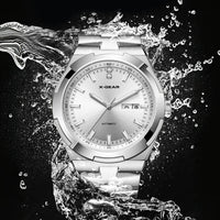 SaneShoppe-Men's Stainless Steel Automatic Mechanical Wristwatch with Luminous, Waterproof Design