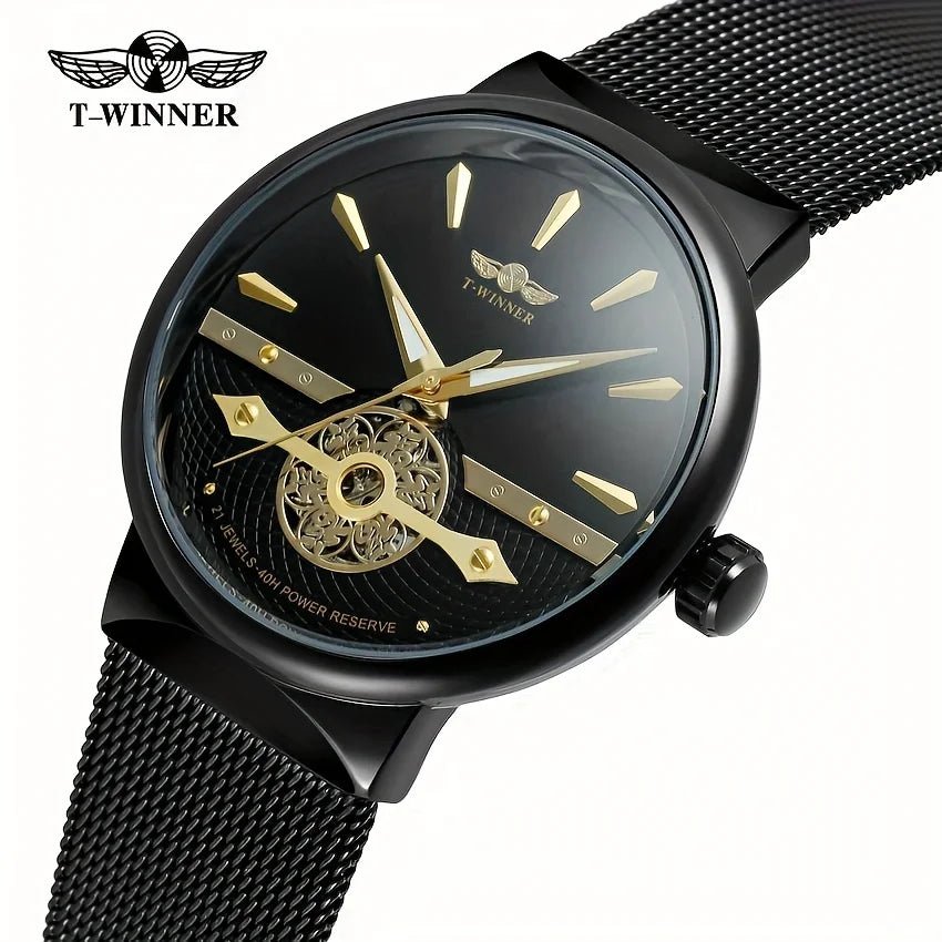 SaneShoppe-Men's Automatic Mechanical Waterproof Watch, High-End Business Gift