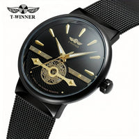 SaneShoppe-Men's Automatic Mechanical Waterproof Watch, High-End Business Gift