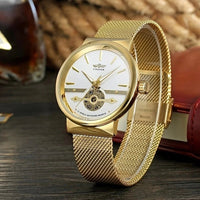 SaneShoppe-Men's Automatic Mechanical Waterproof Watch, High-End Business Gift