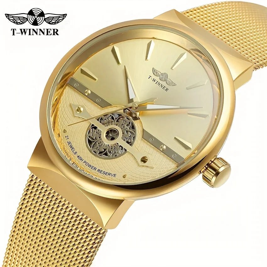 SaneShoppe-Men's Automatic Mechanical Waterproof Watch, High-End Business Gift