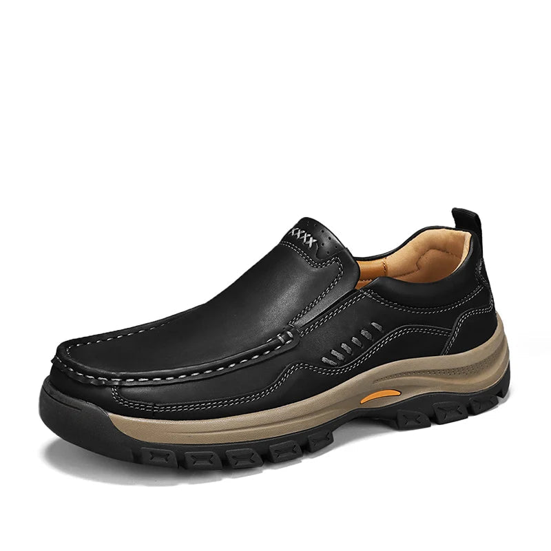SaneShoppe-Handmade Men's Fashion Loafers: Stylish Low-Top Shoes for Office & Casual Wear
