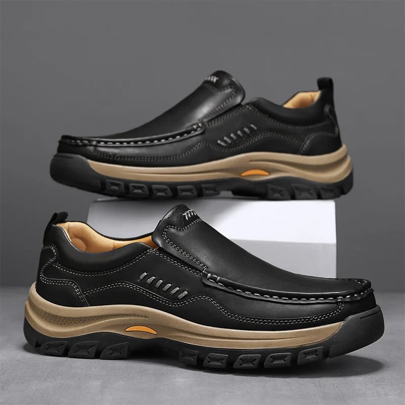 SaneShoppe-Handmade Men's Fashion Loafers: Stylish Low-Top Shoes for Office & Casual Wear