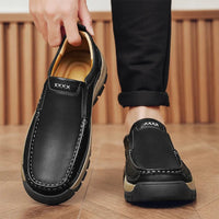 SaneShoppe-Handmade Men's Fashion Loafers: Stylish Low-Top Shoes for Office & Casual Wear