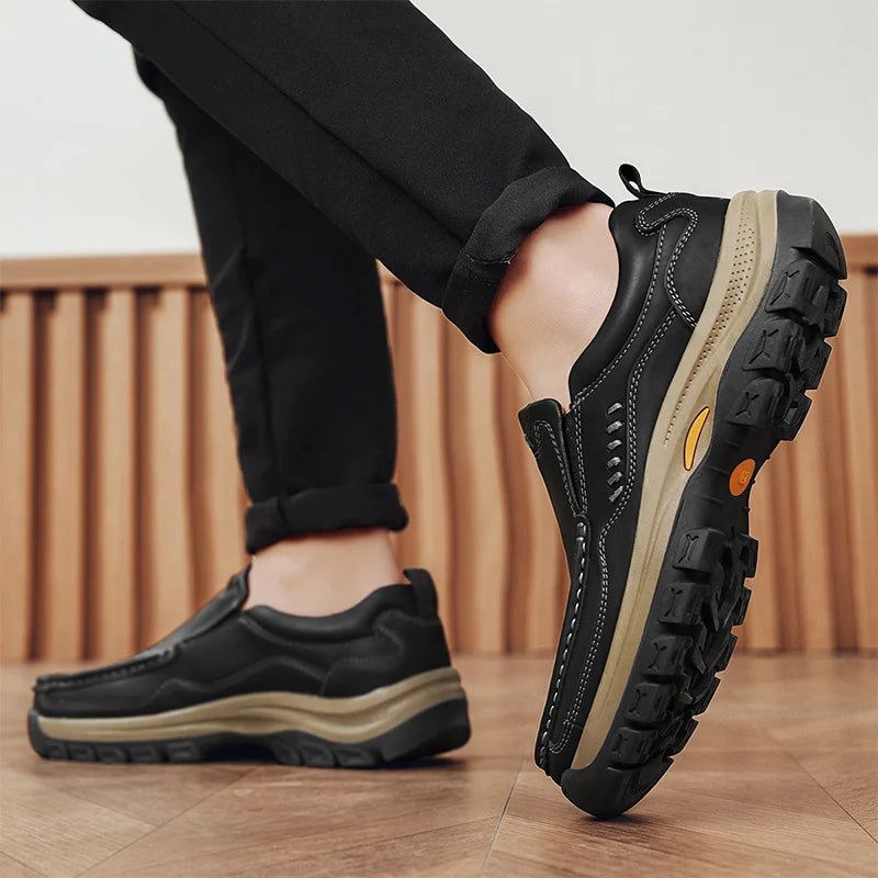 SaneShoppe-Handmade Men's Fashion Loafers: Stylish Low-Top Shoes for Office & Casual Wear