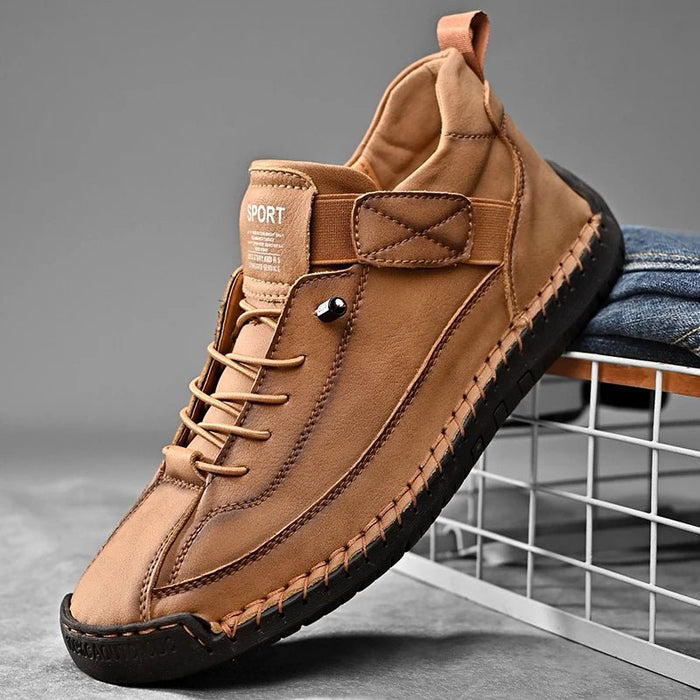 SaneShoppe - Men's Handmade Casual Shoes Low - Top Fashionable Comfortable All - Season Large Size Men's Footwear