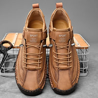 SaneShoppe - Men's Handmade Casual Shoes Low - Top Fashionable Comfortable All - Season Large Size Men's Footwear