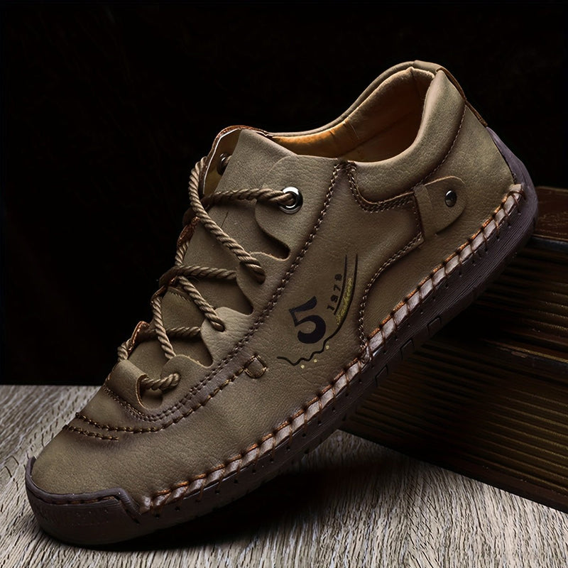 SaneShoppe - Men's Handmade Stitching Casual Shoes Flats Outdoor Walking Sneakers