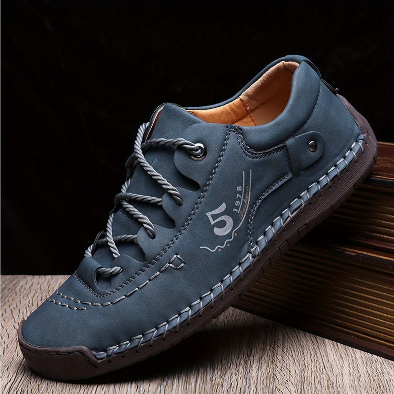 SaneShoppe - Men's Handmade Stitching Casual Shoes Flats Outdoor Walking Sneakers