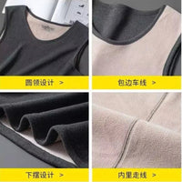SaneShoppe-Men's Slim Fit Thermal Velvet Base Layer Vest XL-4XL
