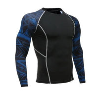 SaneShoppe - Men's Motorcycle Jersey Sets Quick Dry Compression Sport Bodybuilding T-Shirt Underwear Suit for Fitness