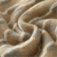 SaneShoppe - Men's New Pullover O - neck Sweater Casual Knitted Long sleeved 100% Pure Wool Men's Sweater Comfortable and Warm WOTEEWS brand