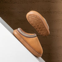 SaneShoppe - Men's Plush Slippers for Winter Thick Fuzzy Indoor House Shoes with Lightweight EVA Sole, Cozy Warm Slippers for Fall and Winter